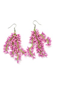 Bead Coral Earrings